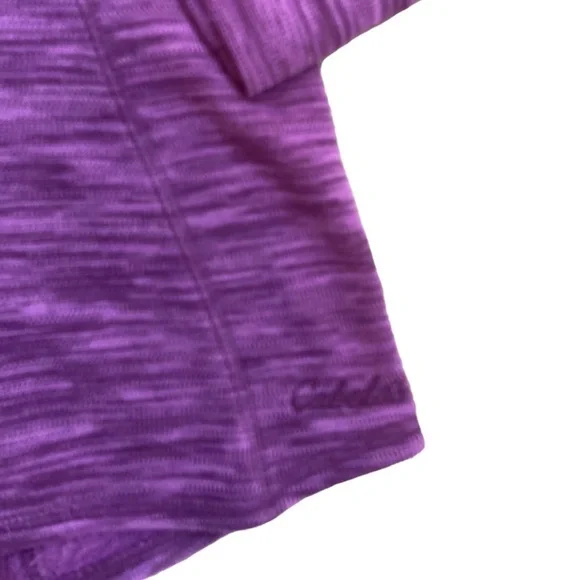 Cabela’s purple 1/4 zip contrast hot pink trim athletic top size medium - Picture 7 of 12